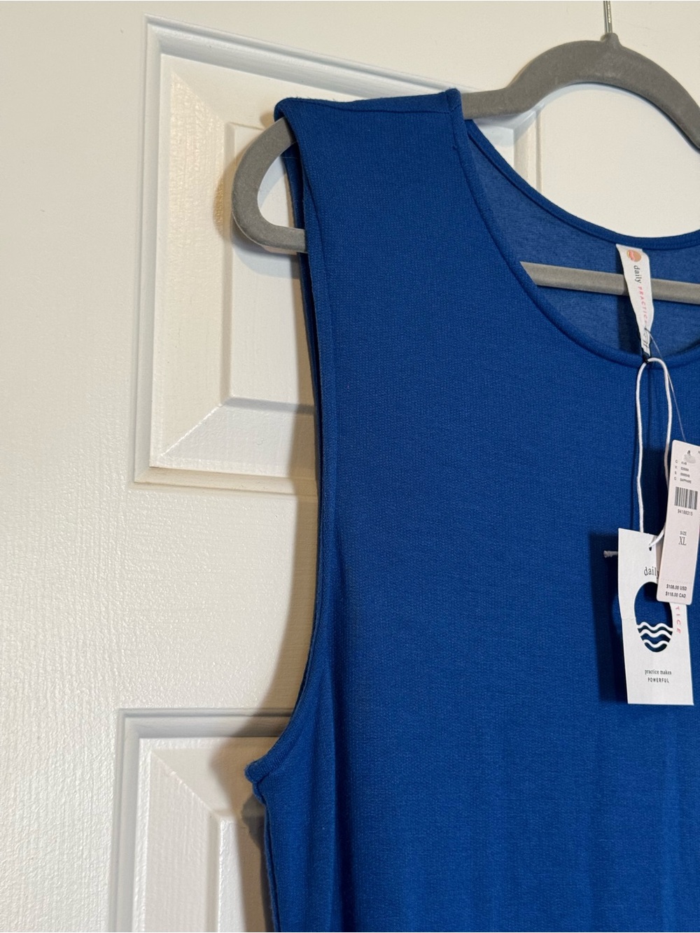 Anthropologie Sleeveless Sapphire Maxi Dress with Side Slit - Picture 8 of 9